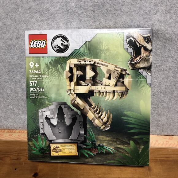 LEGO 76964 Jurassic World: Dinosaur Fossils: T. Rex Skull New in Box Damaged Box - Picture 1 of 7
